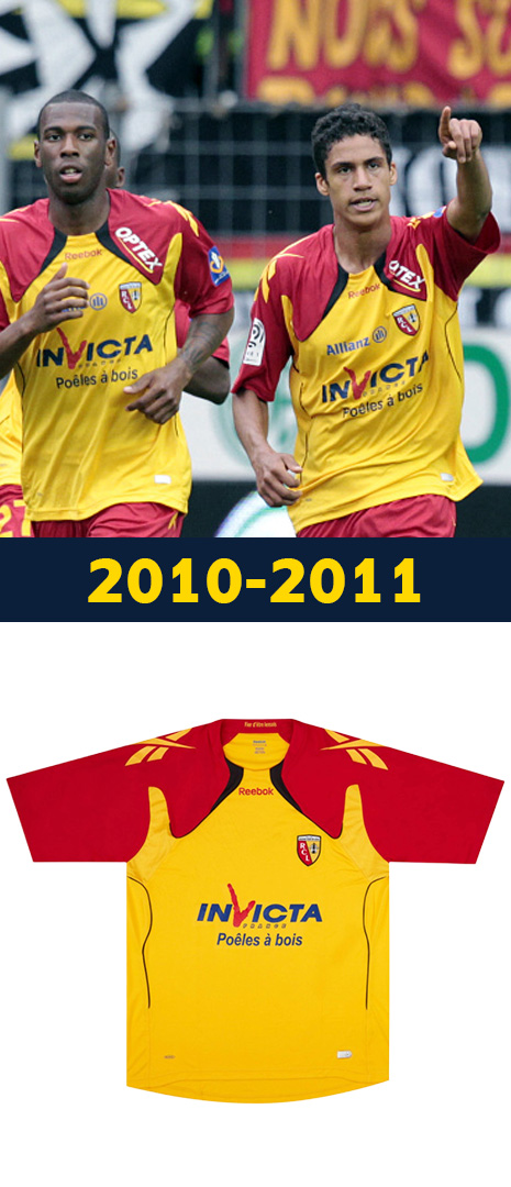 Maillot Domicile RC Lens 2010-2011