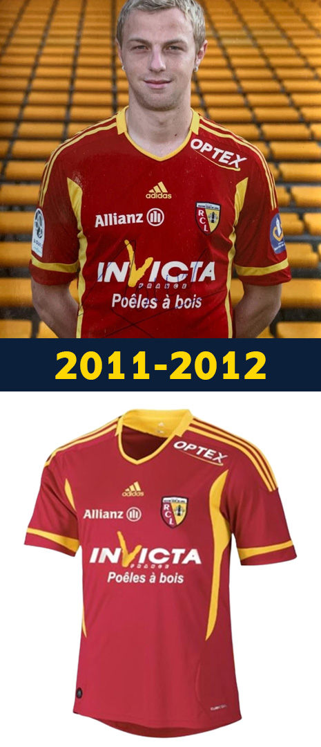 Maillot Domicile RC Lens 2011-2012