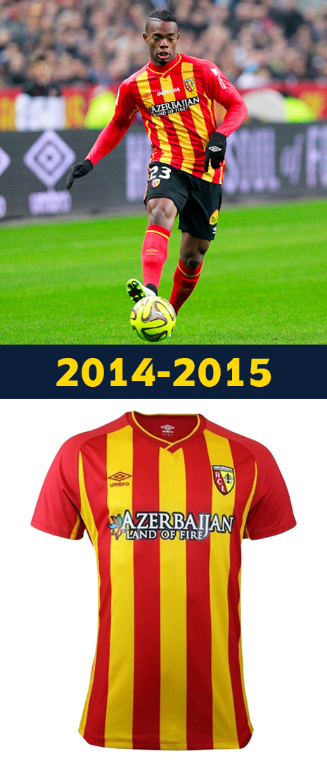 Maillot Domicile RC Lens 2014-2015