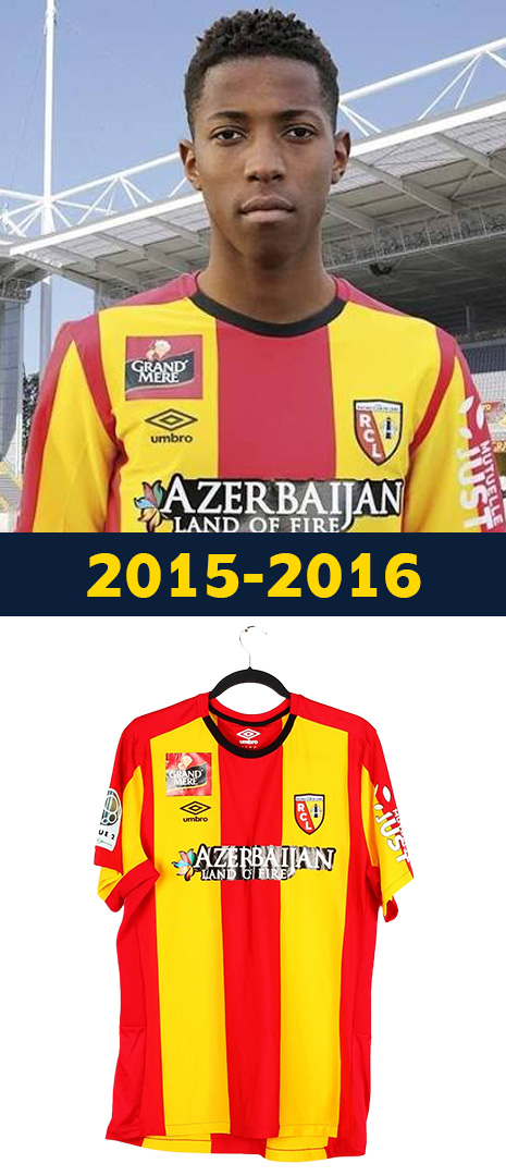 Maillot Domicile RC Lens 2015-2016