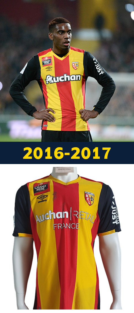 Maillot Domicile RC Lens 2016-2017