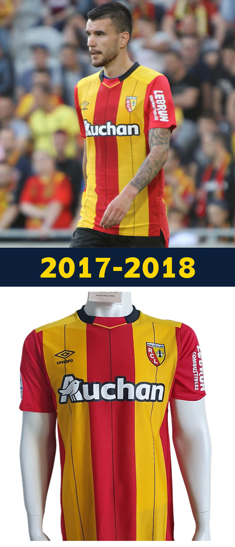 Maillot Domicile RC Lens 2017-2018
