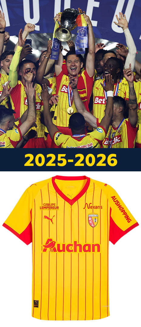 Maillot RC Lens 2025-2026 Domicile