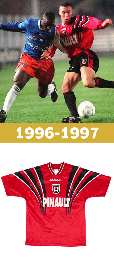 Maillot Domicile Stade Rennais 1996-1997