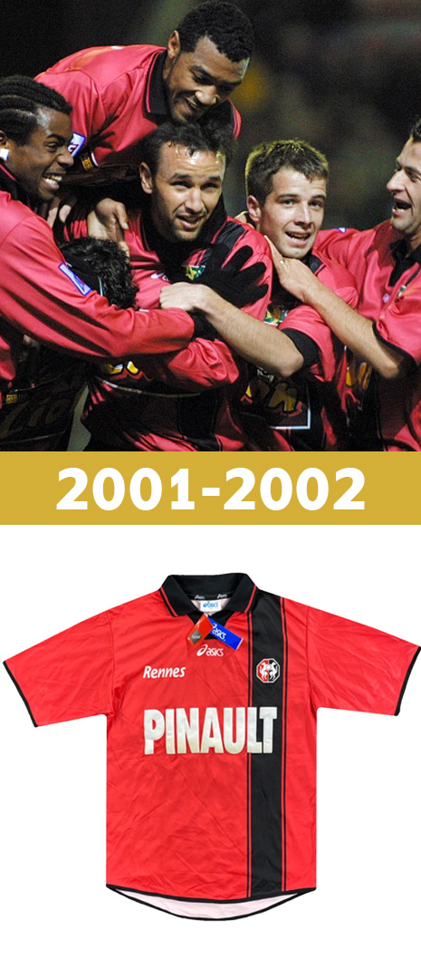 Maillot Domicile Stade Rennais 2001-2002