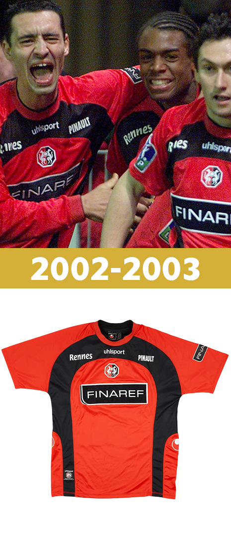 Maillot Domicile Stade Rennais 2002-2003
