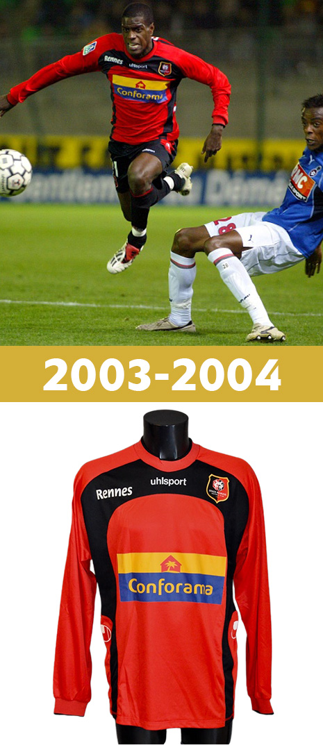 Maillot Domicile Stade Rennais 2003-2004