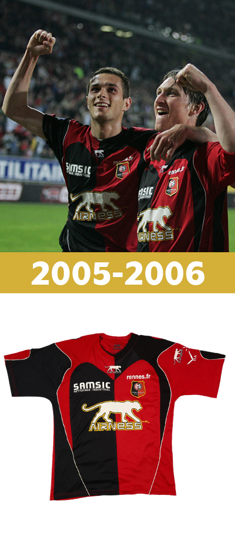 Maillot Domicile Stade Rennais 2005-2006