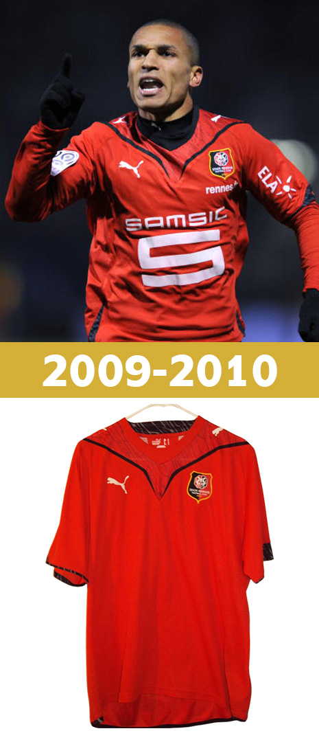 Maillot Domicile Stade Rennais 2009-2010