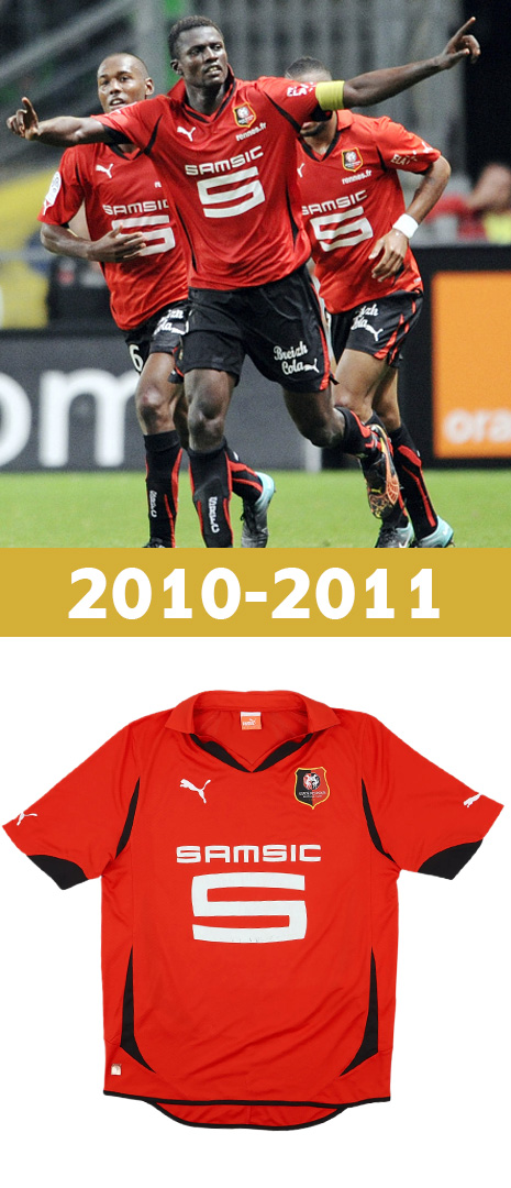Maillot Domicile Stade Rennais 2010-2011