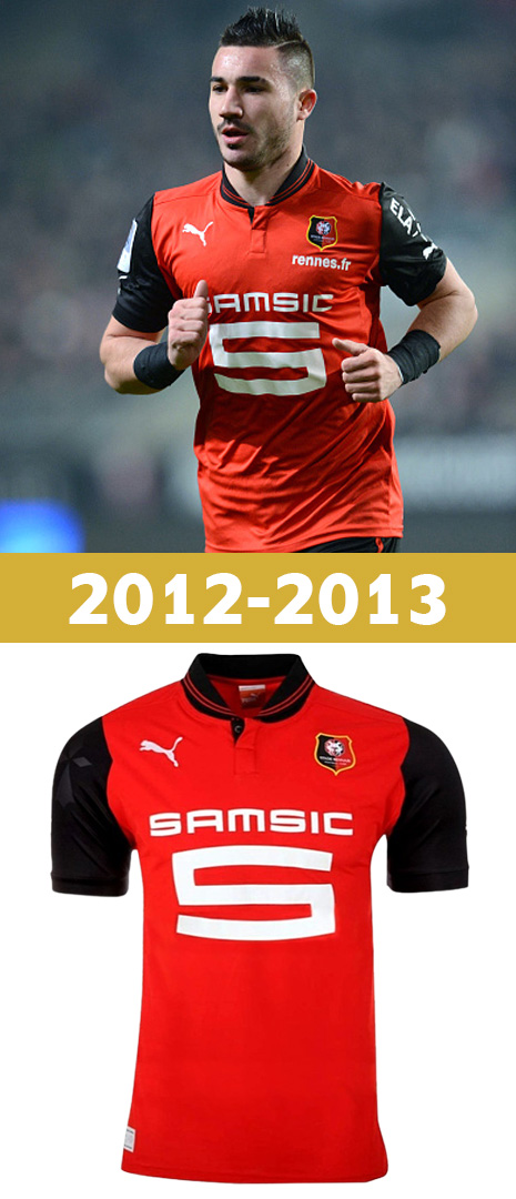Maillot Domicile Stade Rennais 2012-2013