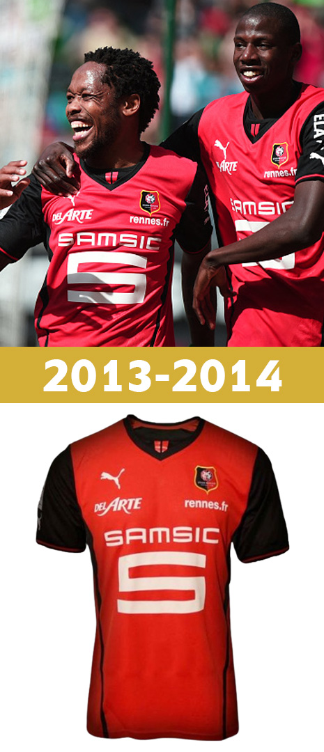 Maillot Domicile Stade Rennais 2013-2014