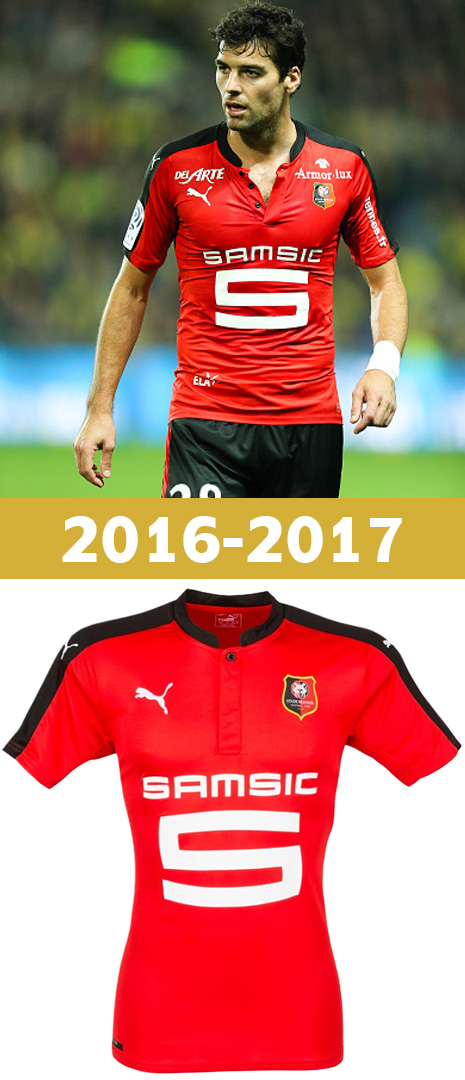 Maillot Domicile Stade Rennais 2016-2017