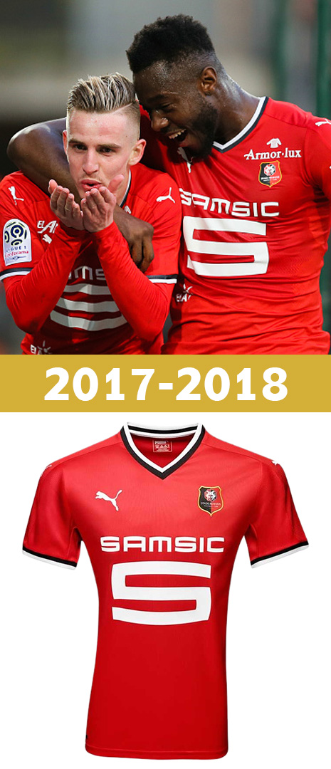 Maillot Domicile Stade Rennais 2017-2018