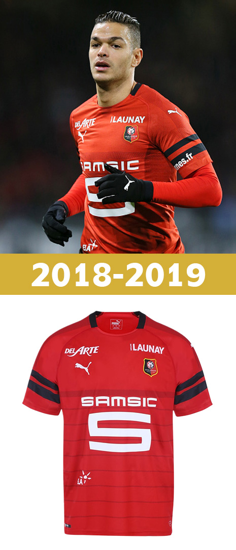 Maillot Domicile Stade Rennais 2018-2019