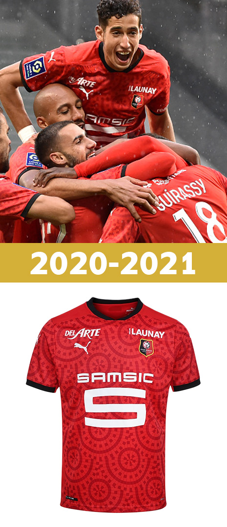 Maillot Domicile Stade Rennais 2020-2021