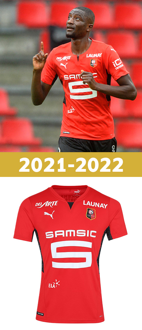 Maillot Domicile Stade Rennais 2021-2022