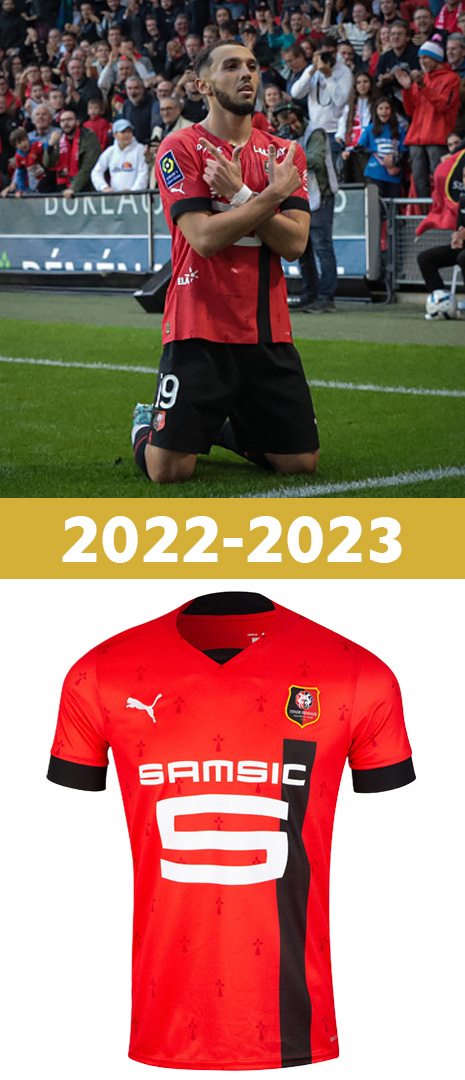 Maillot Domicile Stade Rennais 2022-2023