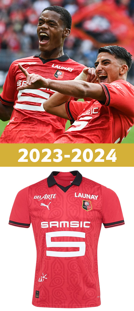 Maillot Domicile Stade Rennais 2023-2024