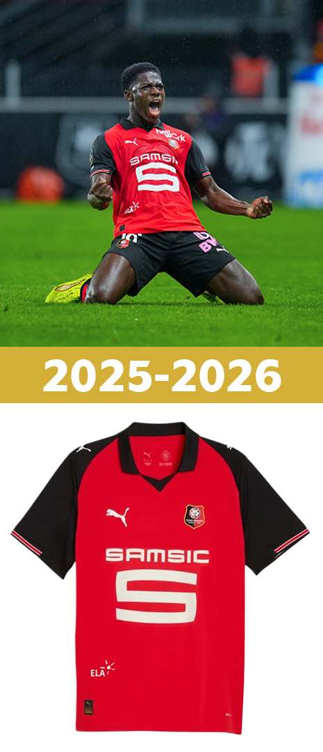 Maillot Stade Rennais 2025-2026 Domicile