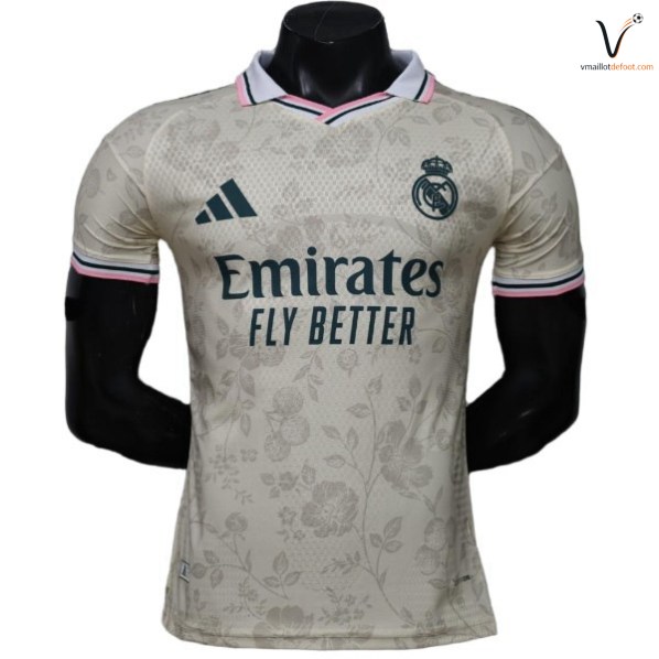Maillot Real Madrid 2026 2027 Special Joueurs jaune rose