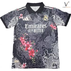 Maillot Real Madrid 2026 2027 Special noir blanc rose