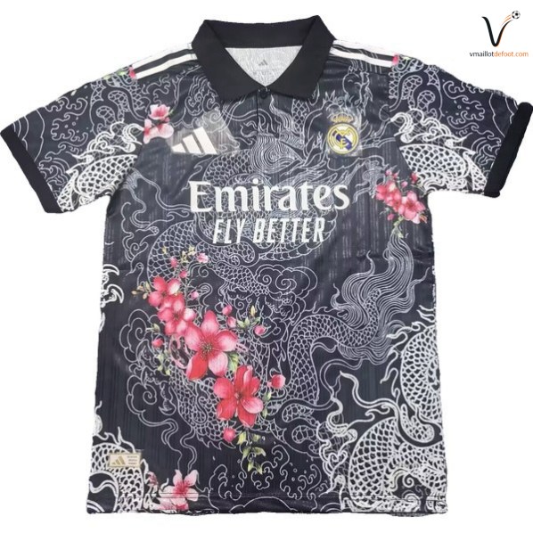 Maillot Real Madrid 2026 2027 Special noir blanc rose