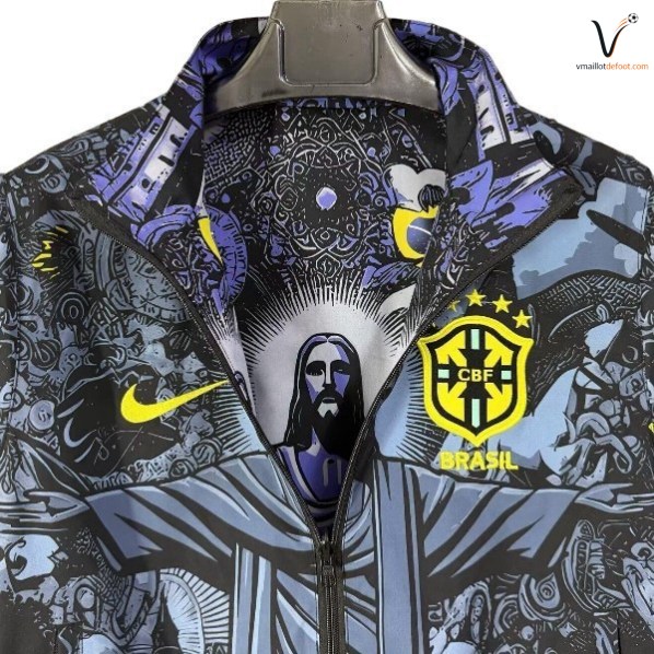 Veste de Survetement Brésil 2026 2027 gris – Image 2