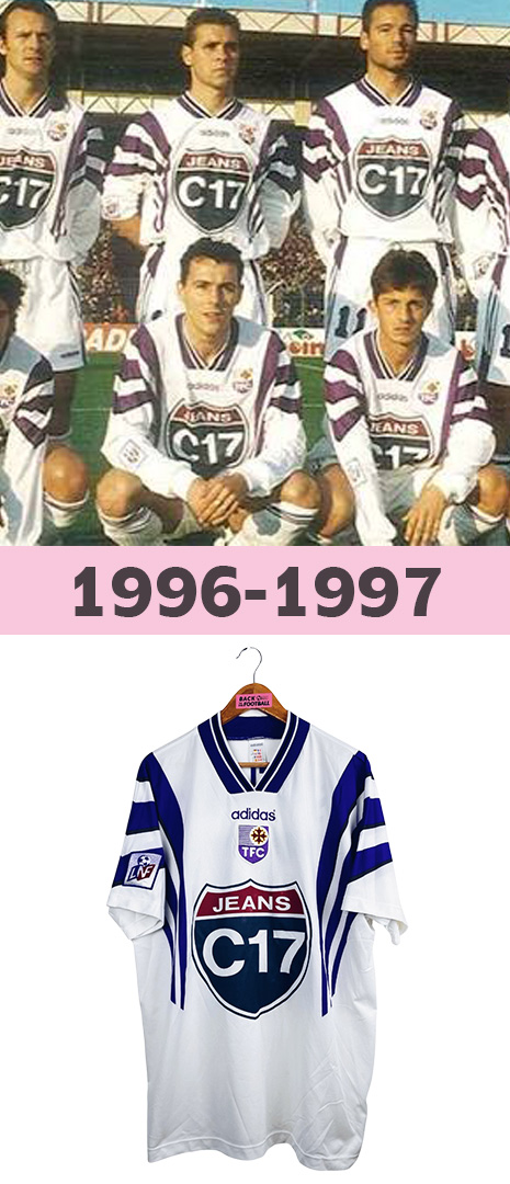 Maillot Domicile Toulouse FC 1996-1997