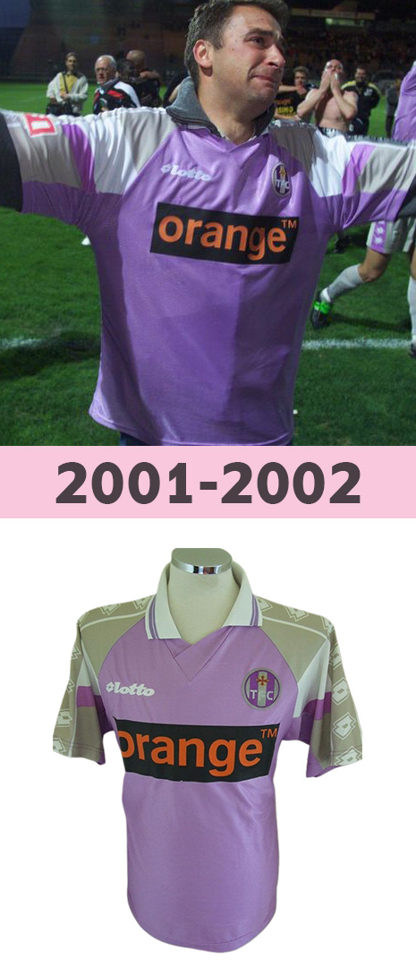 Maillot Domicile Toulouse FC 2001-2002