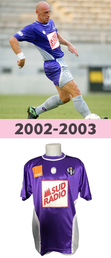 Maillot Domicile Toulouse FC 2002-2003