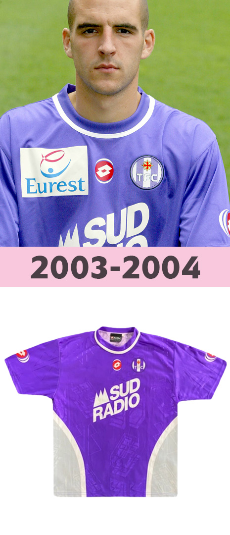 Maillot Domicile Toulouse FC 2003-2004