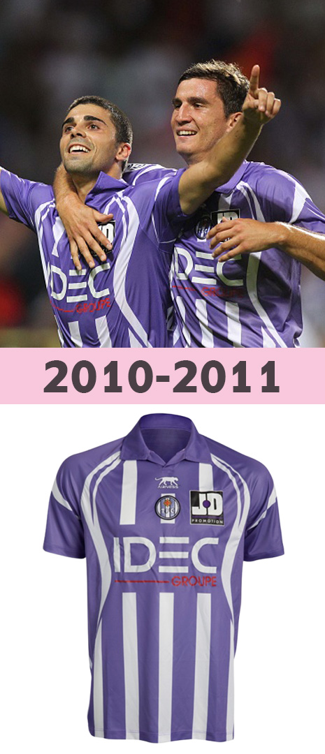 Maillot Domicile Toulouse FC 2010-2011