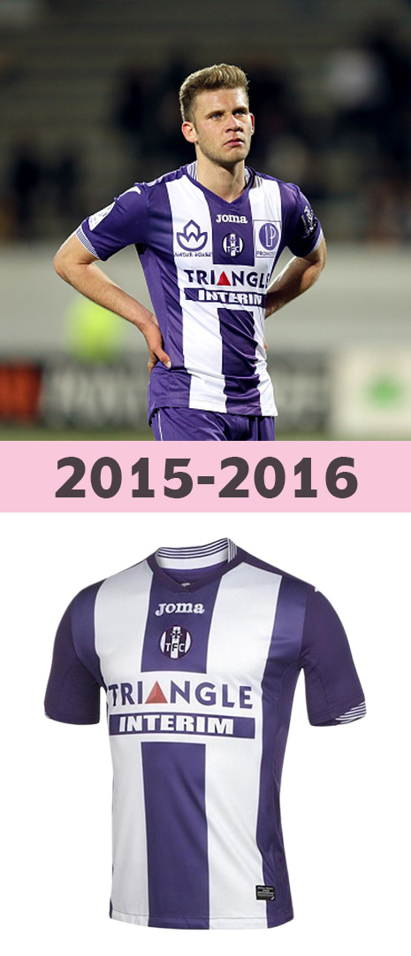Maillot Domicile Toulouse FC 2015-2016