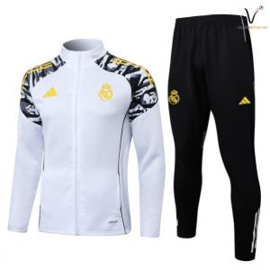 Survetement Real Madrid Ensemble Enfant 2026-2027 blanc jaune noir