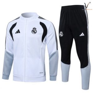 Survetement Real Madrid Ensemble Enfant 2026-2027 blanc gris noir