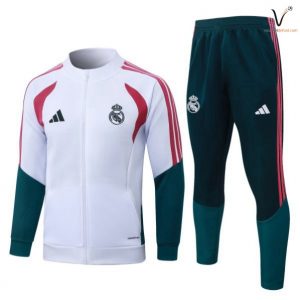 Survetement Real Madrid Ensemble Enfant 2026-2027 blanc rose vert