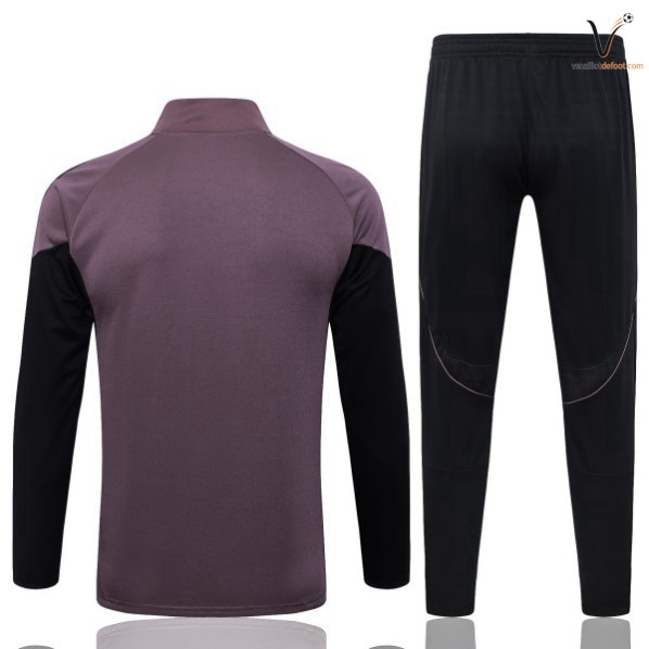 Survetement Real Madrid Ensemble Enfant 2026-2027 noir gris pourpre – Image 2