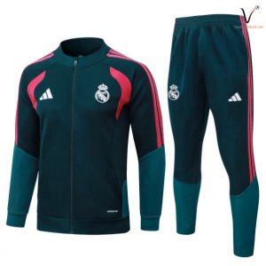Survetement Real Madrid Ensemble Enfant 2026-2027 vert marine rose