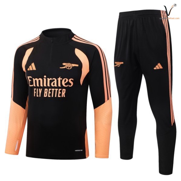 Arsenal Survetement Ensemble Enfant noir orange 2026-2027