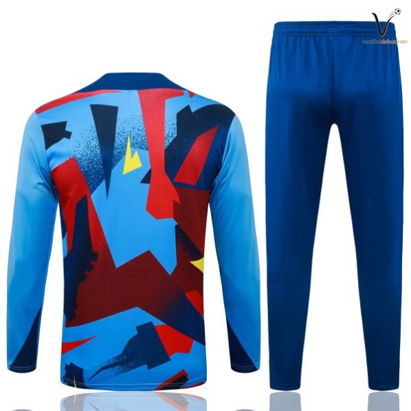 Survetement Barcelone Ensemble Enfant 2026-2027 bleu rouge jaune – Image 2