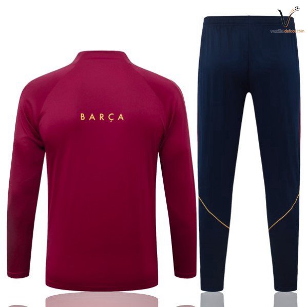 Survetement Barcelone Ensemble Enfant 2026-2027 borgona bleu marine – Image 2