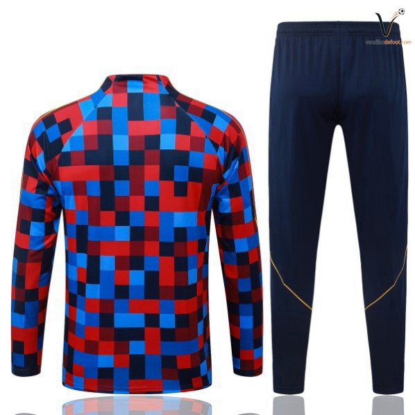 Survetement Barcelone Ensemble Enfant 2026-2027 rouge bleu marine – Image 2