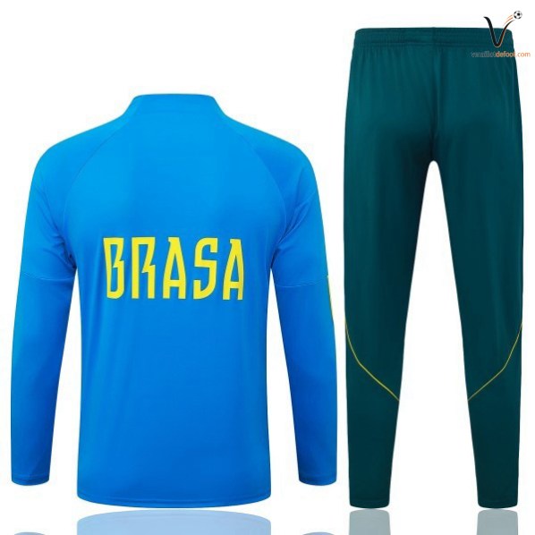Survetement Bresil Ensemble Enfant 2026-2027 bleu vert – Image 2