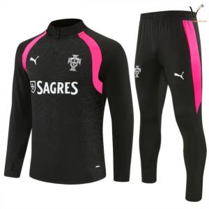 Survetement Portugal Ensemble Enfant 2026-2027 noir rose
