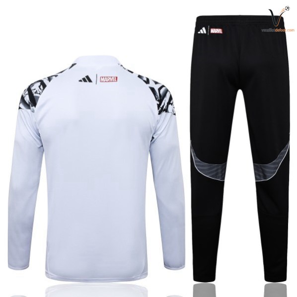 Survetement Real Madrid Ensemble Enfant 2026-2027 blanc noir – Image 2