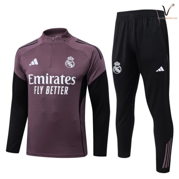 Survetement Real Madrid Ensemble Enfant 2026-2027 pourpre noir