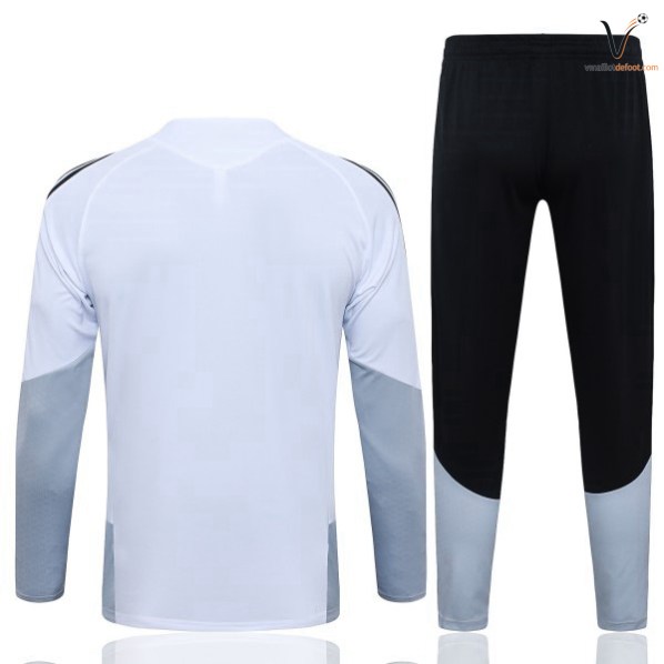Survetement Real Madrid Ensemble Enfant 2026-2027 blanc gris noir – Image 2