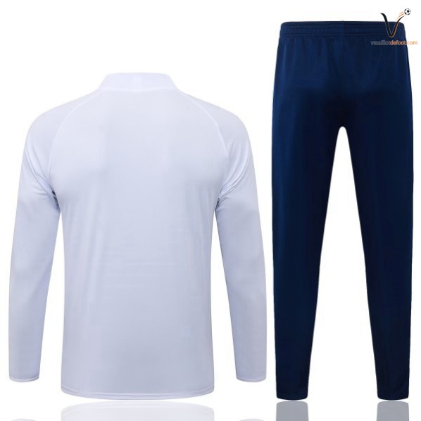 Survetement Real Madrid Ensemble Enfant 2026-2027 blanc jaune bleu marine – Image 2