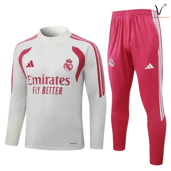 Survetement Real Madrid Ensemble Enfant 2026-2027 jaune rose blanc